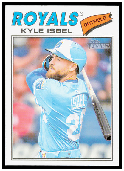 2026 Topps Heritage Kyle Isbel Card Kansas City Royals
