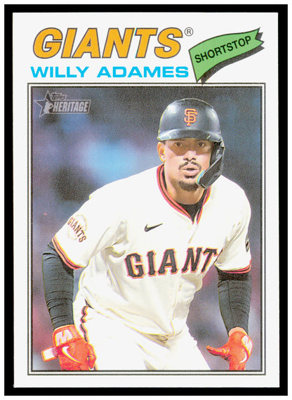 2026 Topps Heritage Willy Adames Card San Francisco Giants