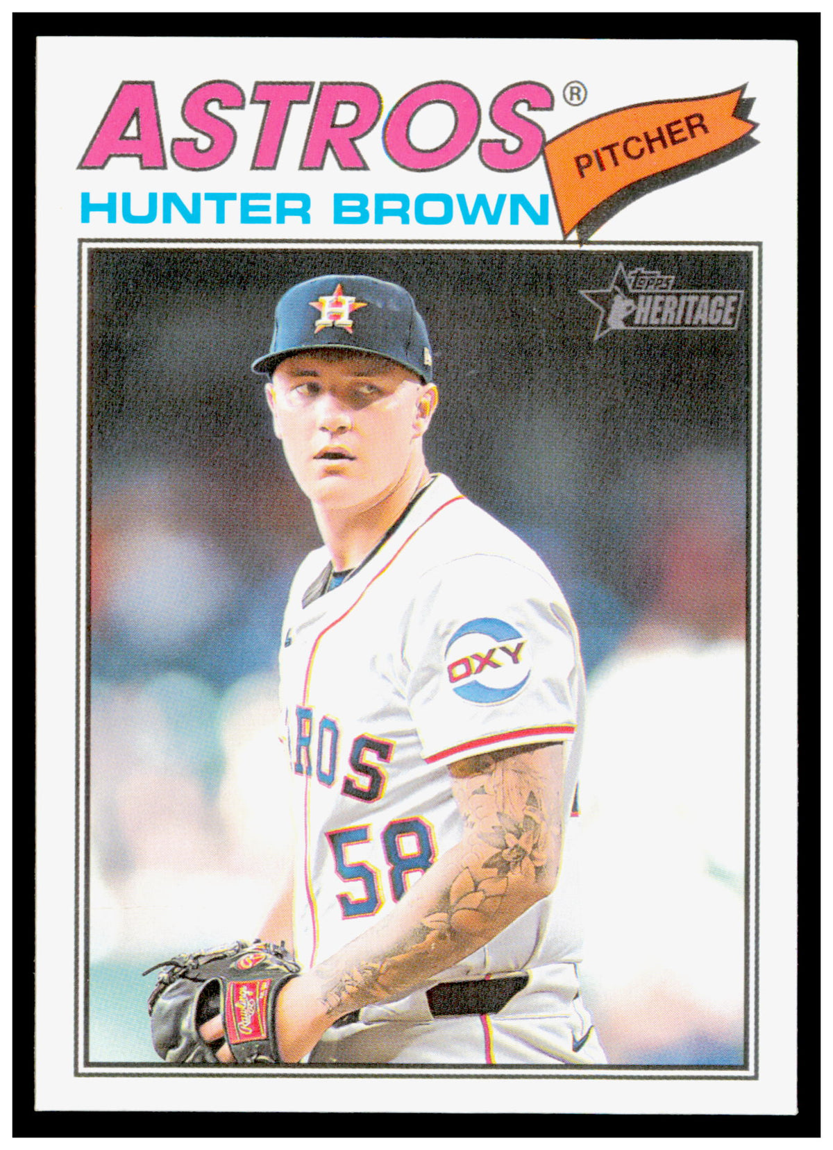 2026 Topps Heritage Hunter Brown Card Houston Astros