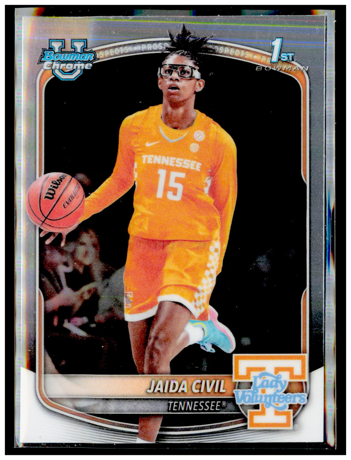 2025-26 Bowman Jaida Civil Card Chrome Prospects Tennessee Volunteers