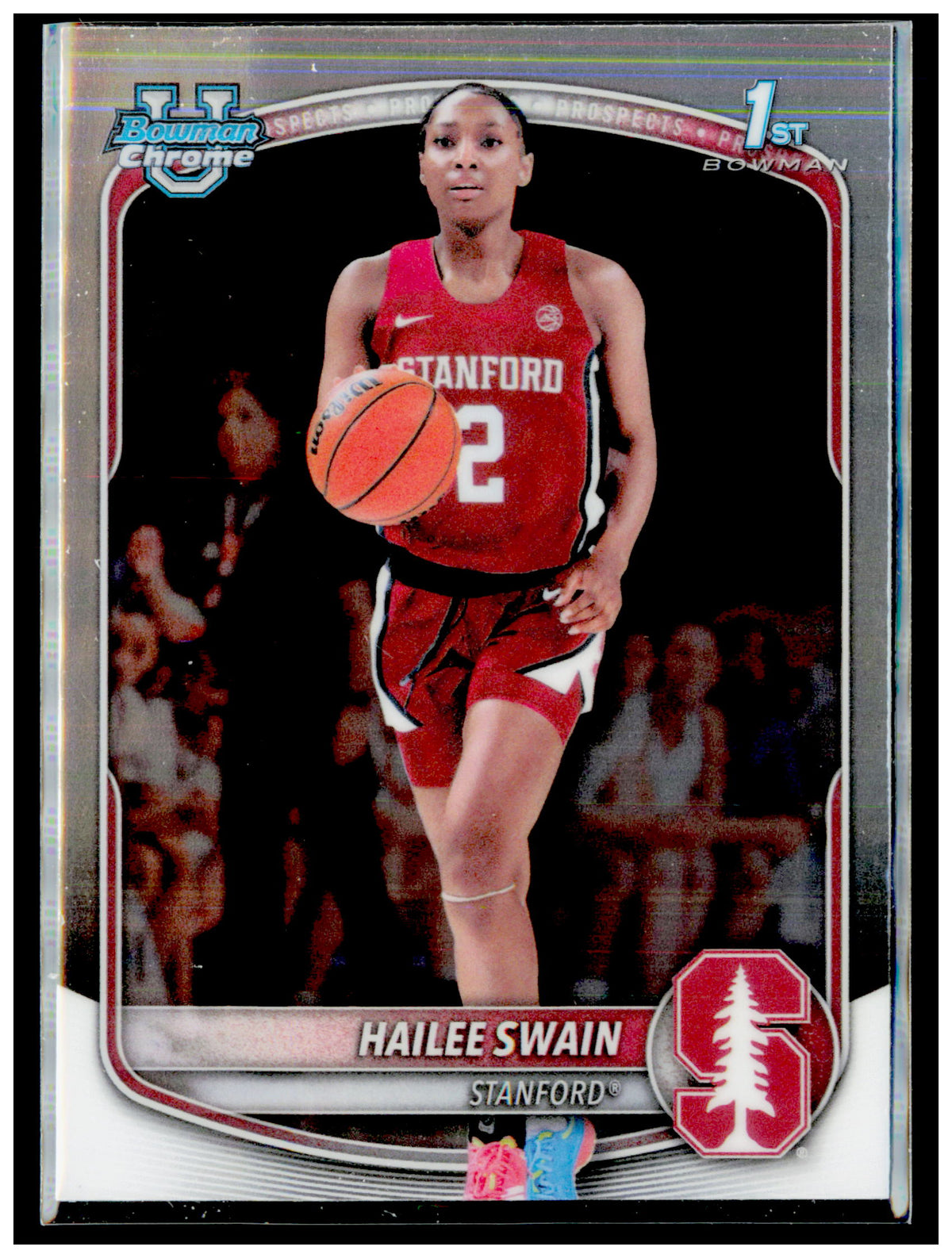 2025-26 Bowman Hailee Swain Card Chrome Prospects Stanford Cardinal