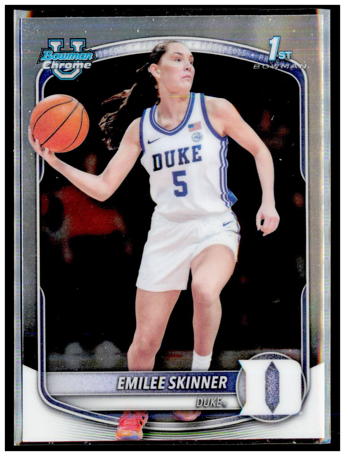 2025-26 Bowman Emilee Skinner Card Chrome Prospects Duke Blue Devils