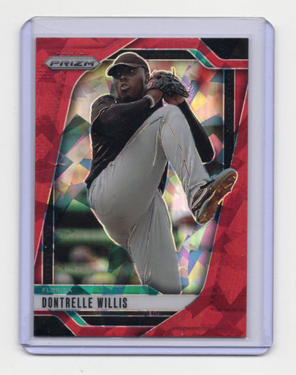 2025 Panini Prizm Dontrelle Willis Card Red Ice Prizms Florida Marlins