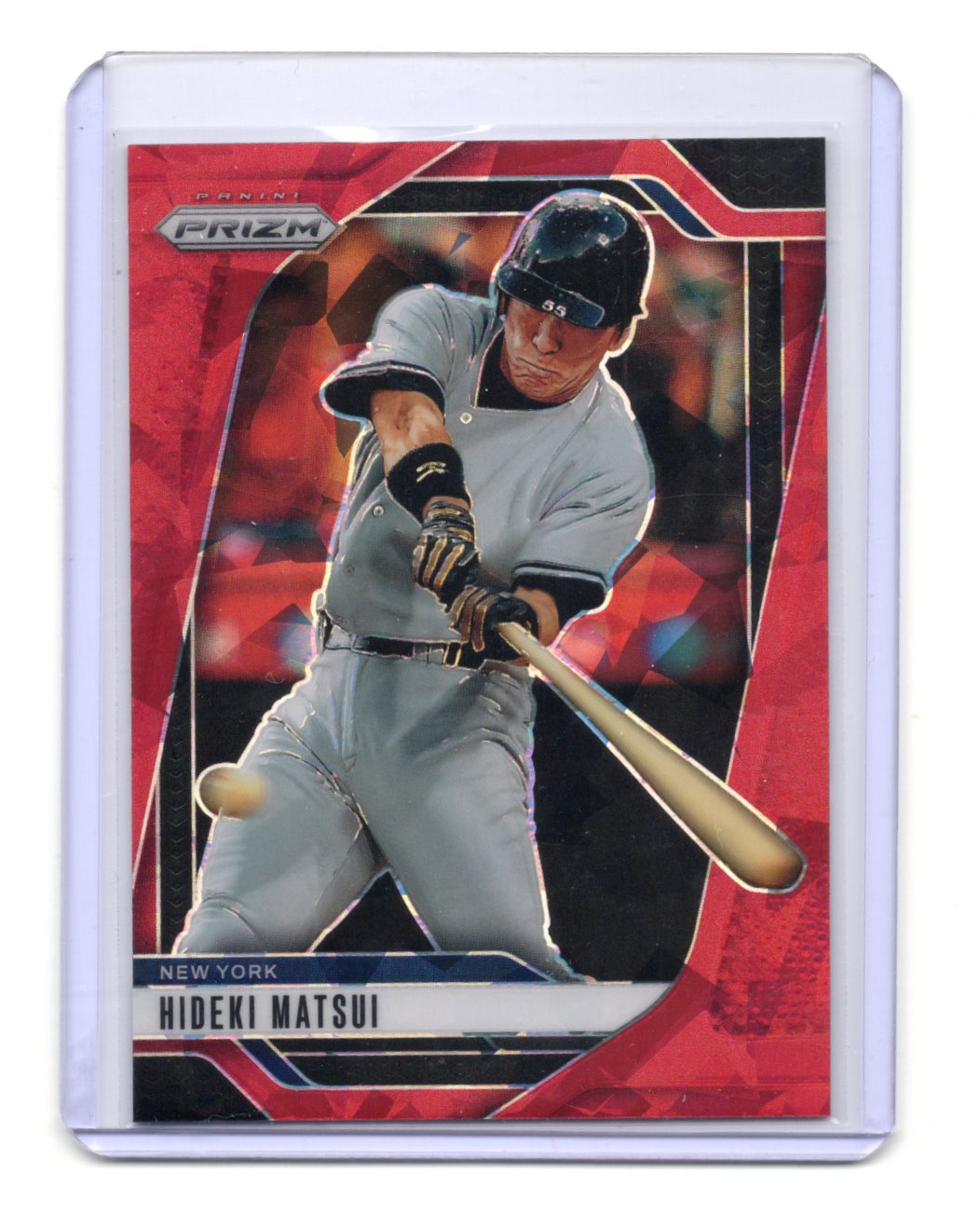 2025 Panini Prizm Hideki Matsui Card Red Ice Prizms New York Yankees