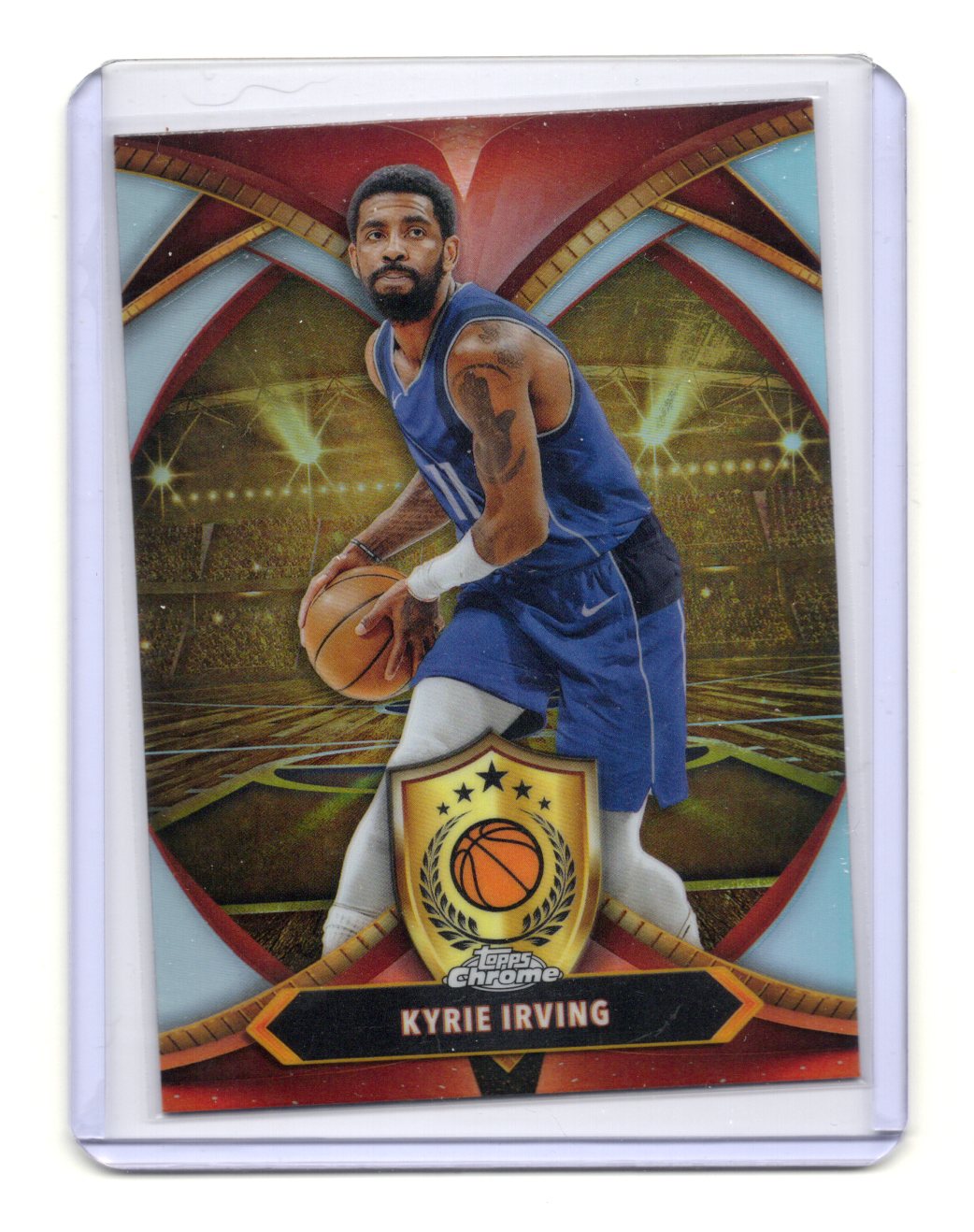 2024-25 Topps Chrome Kyrie Irving Card Ball of Duty Refractor Dallas Mavericks