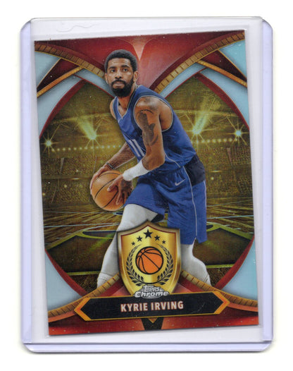2024-25 Topps Chrome Kyrie Irving Card Ball of Duty Refractor Dallas Mavericks