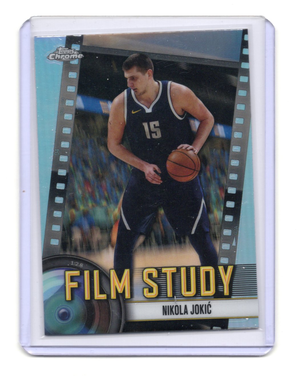 2024-25 Topps Chrome Nikola Jokić Card Film Study Refractor Denver Nuggets