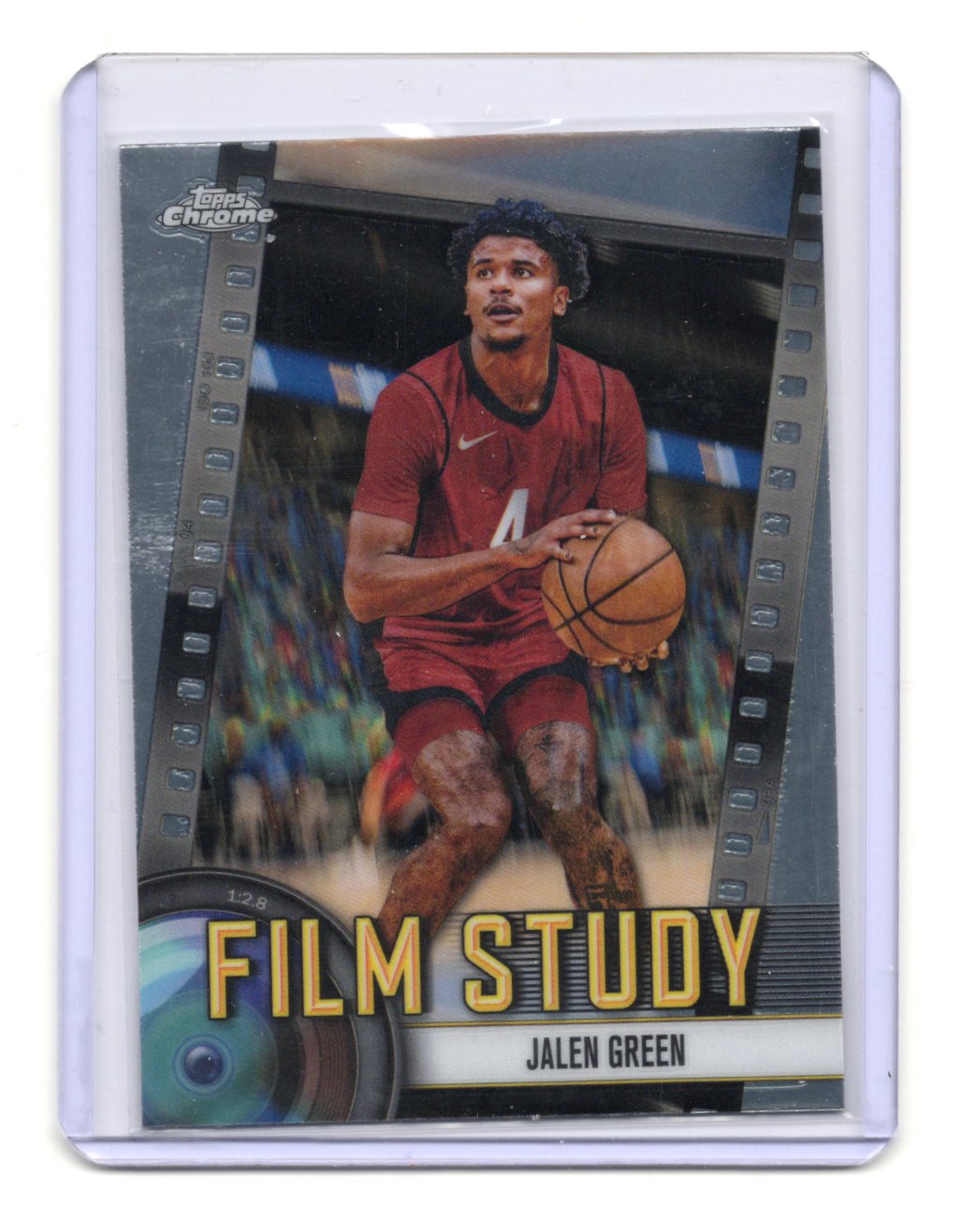 2024-25 Topps Chrome Jalen Green Card Film Study Houston Rockets