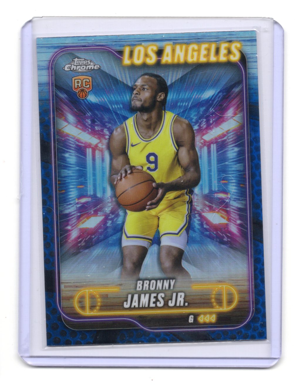 2024-25 Topps Chrome Bronny James Jr. Card RC Los Angeles Lakers