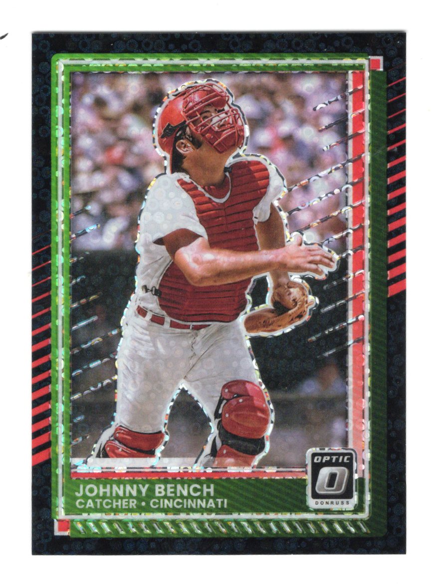 2025 Donruss Johnny Bench Card Optic Circles Cincinnati Reds
