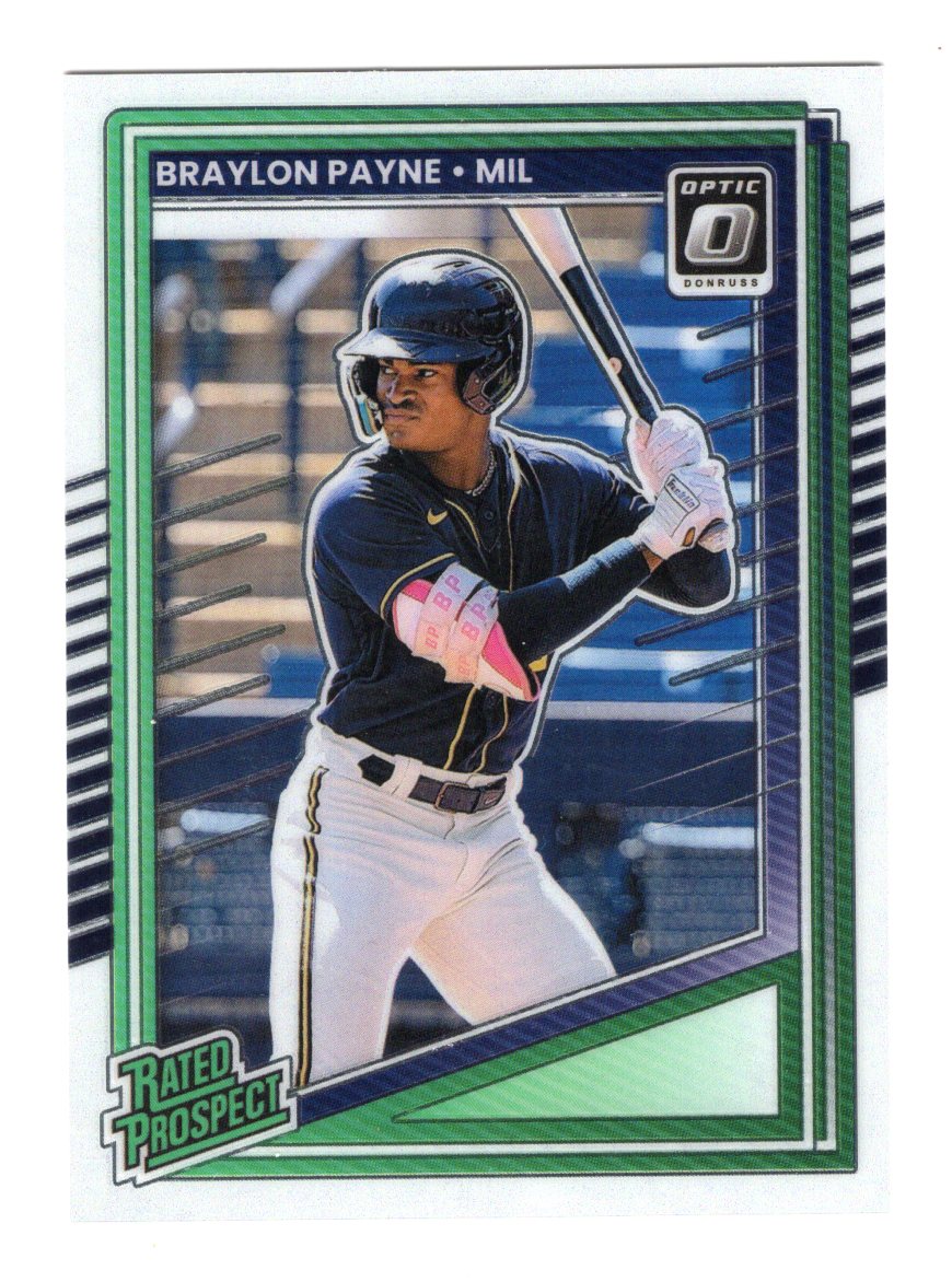2025 Donruss Braylon Payne Card Optic Milwaukee Brewers
