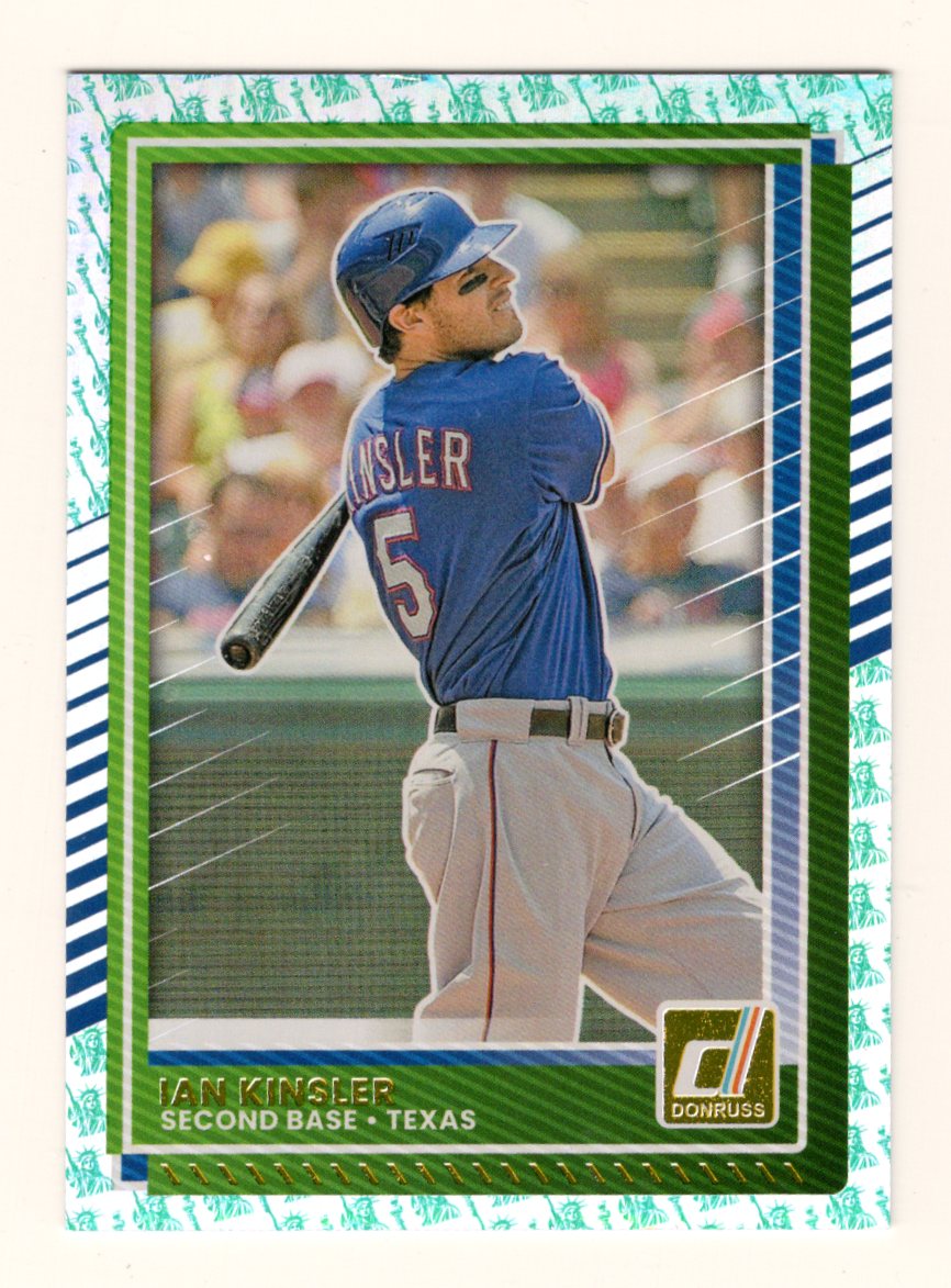 2025 Donruss Ian Kinsler Card Liberty Texas Rangers