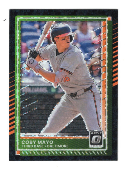 2025 Donruss Coby Mayo Card Optic Circles RC Baltimore Orioles
