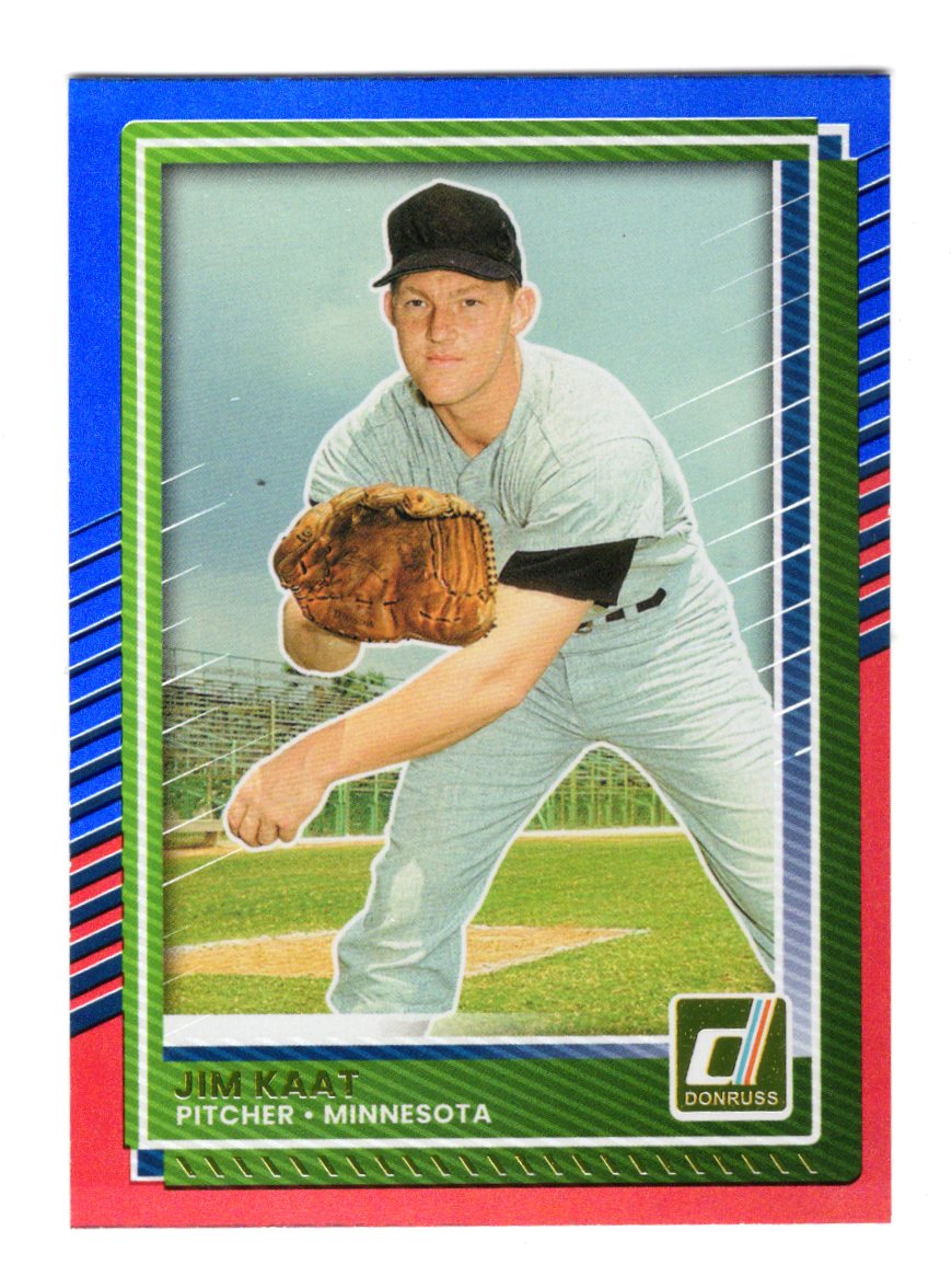 2025 Donruss Jim Kaat Card Red and Blue Minnesota Twins