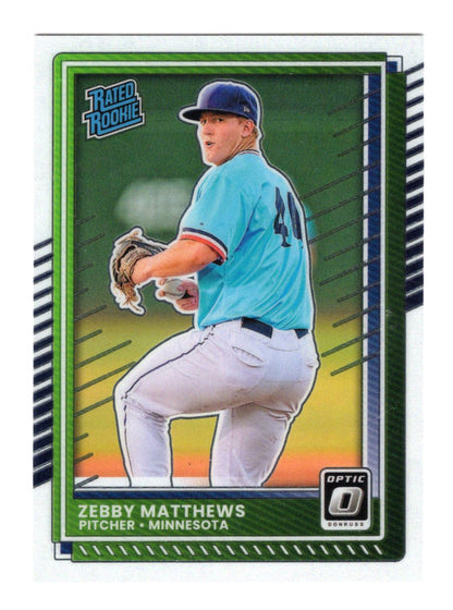 2025 Donruss Zebby Matthews Card RC Minnesota Twins