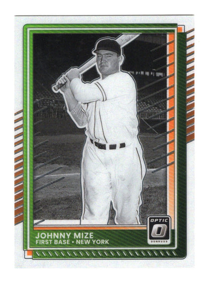 2025 Donruss Johnny Mize Card Optic New York Giants