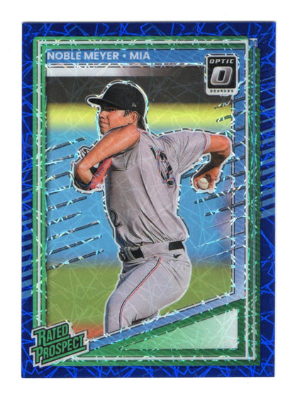 2025 Donruss Noble Meyer Card Optic Blue Velocity Miami Marlins