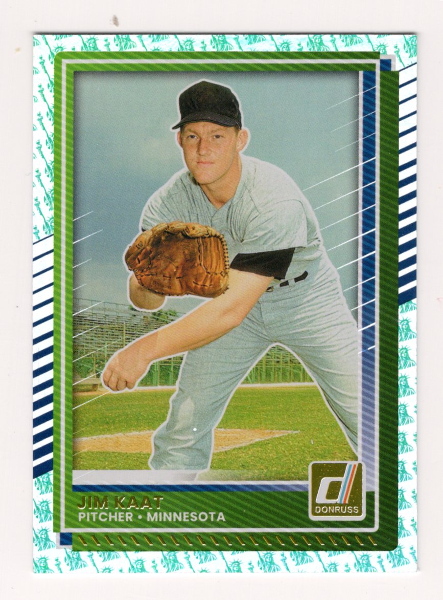2025 Donruss Jim Kaat Card Liberty Minnesota Twins