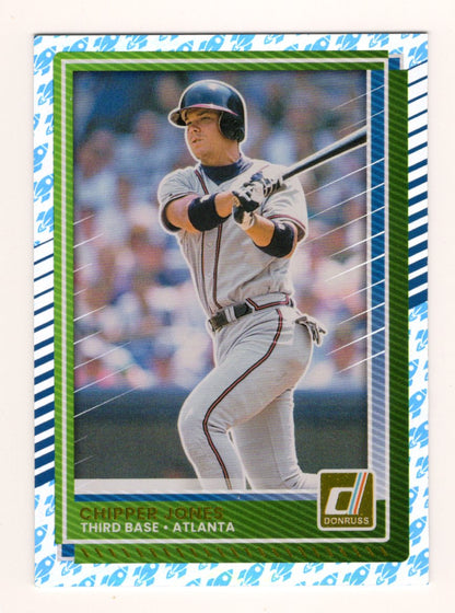 2025 Donruss Chipper Jones Card Rockets Atlanta Braves