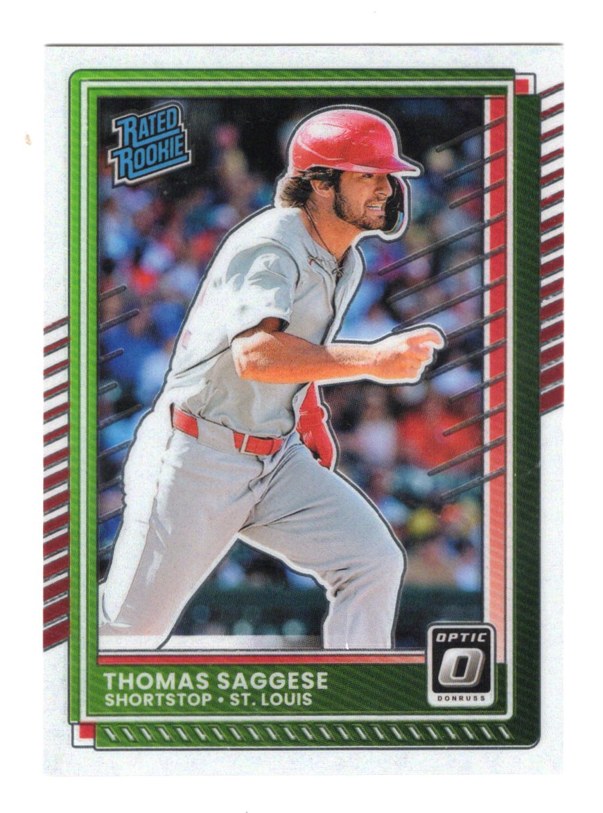 2025 Donruss Thomas Saggese Card Optic RC St. Louis Cardinals