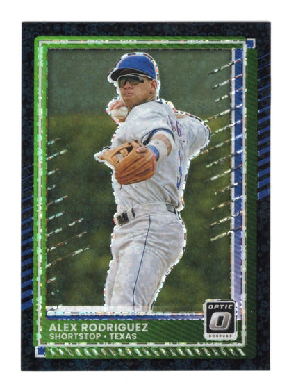 2025 Donruss Alex Rodriguez Card Optic Circles Texas Rangers