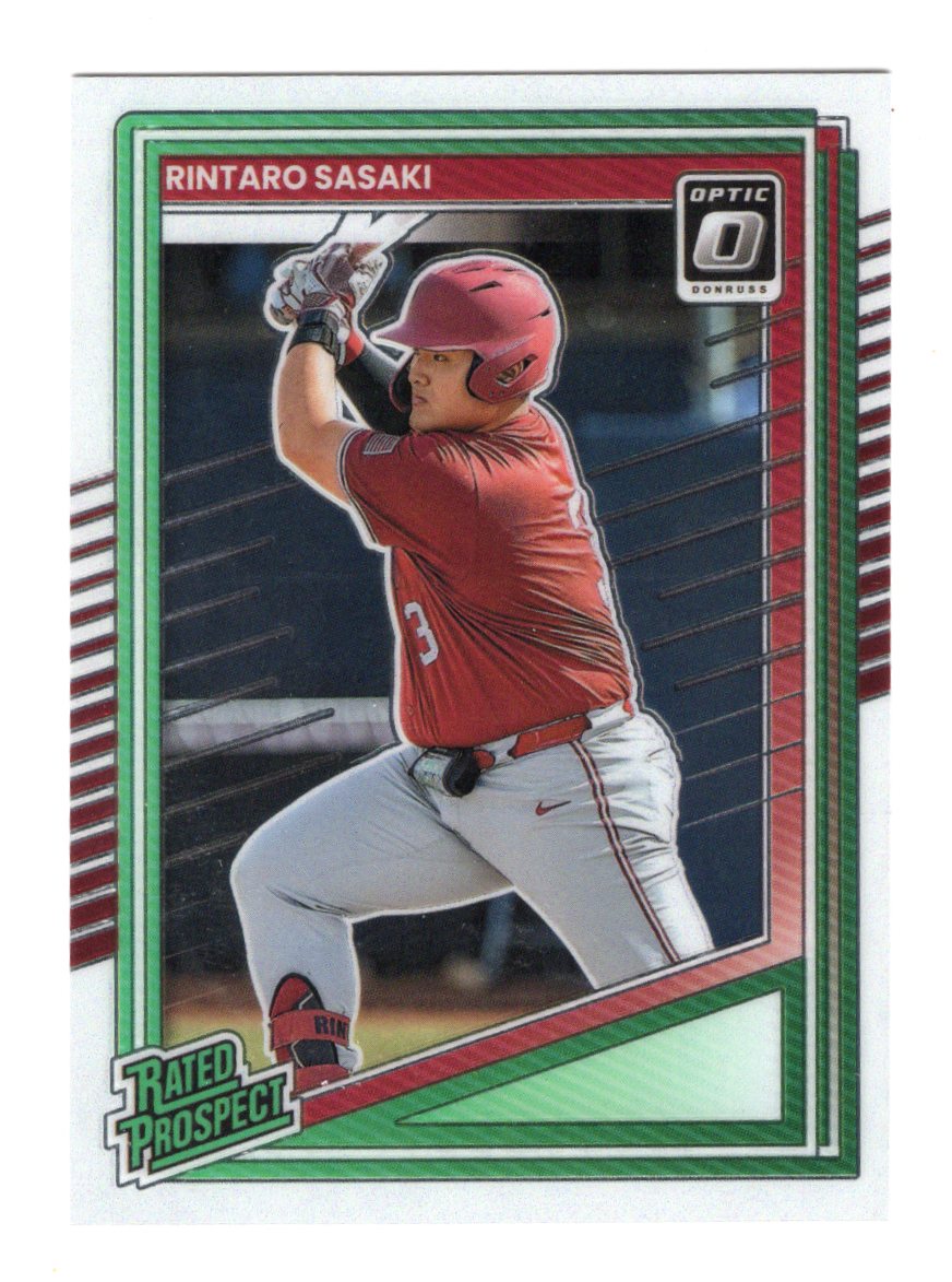 2025 Donruss Rintaro Sasaki Card Optic Stanford Cardinal