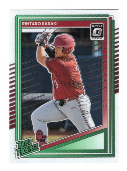 2025 Donruss Rintaro Sasaki Card Optic Stanford Cardinal