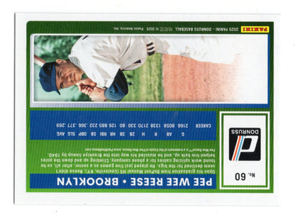 2025 Donruss Pee Wee Reese Card Liberty Brooklyn Dodgers