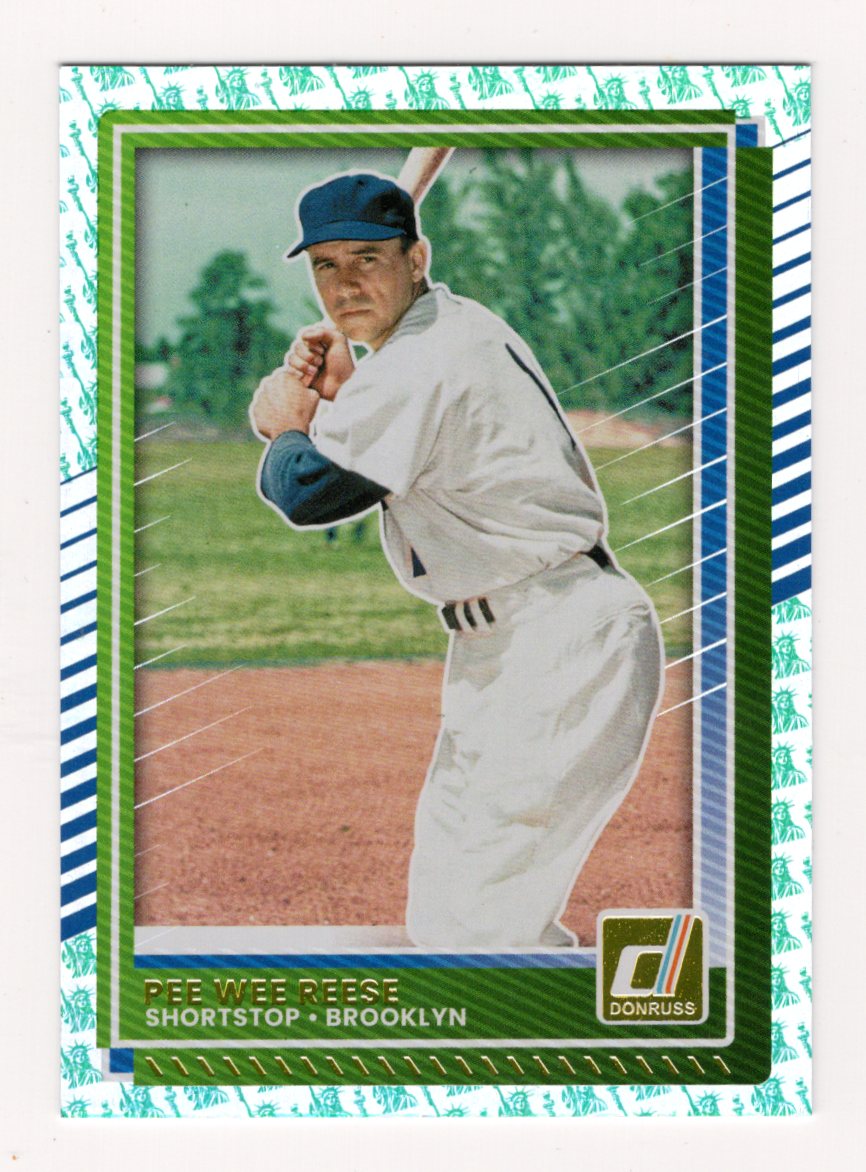2025 Donruss Pee Wee Reese Card Liberty Brooklyn Dodgers