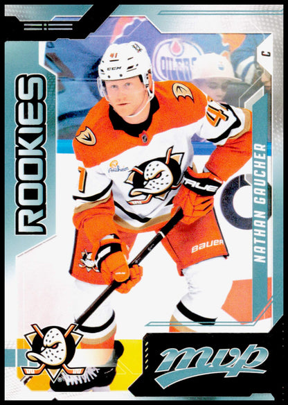 2026-27 Upper Deck MVP Nathan Gaucher Card RC Anaheim Ducks