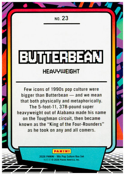 2026 Panini Decades 90s Pop Culture Butterbean Card
