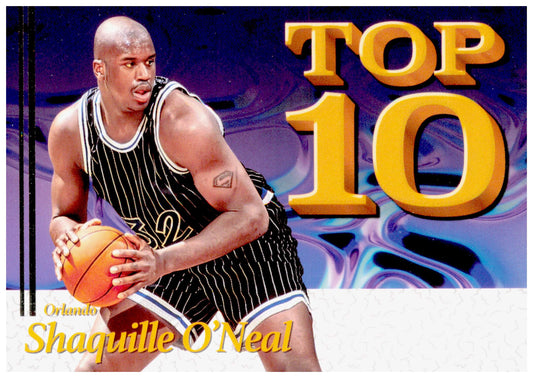 2026 Panini Decades 90s Pop Culture Shaquille O'Neal Card Top 10 Orlando Magic