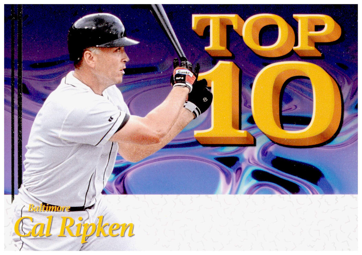 2026 Panini Decades 90s Pop Culture Cal Ripken Card Top 10 Baltimore Orioles