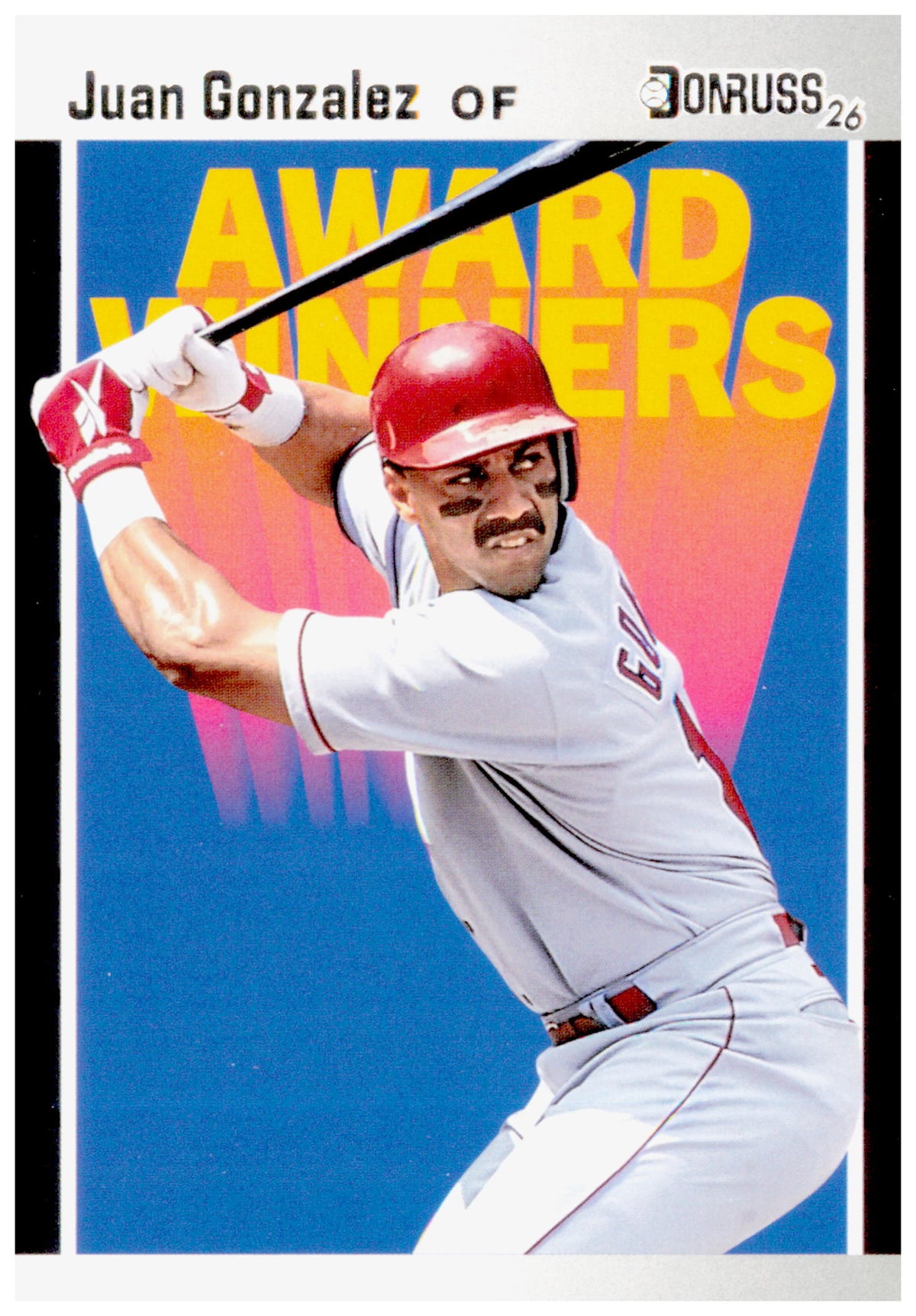 2026 Panini Decades 90s Pop Culture Juan Gonzalez Card Award Winners