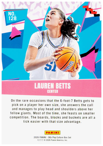 2026 Panini Decades 90s Pop Culture Lauren Betts Card UCLA Bruins