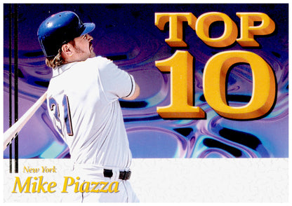 2026 Panini Decades 90s Pop Culture Mike Piazza Card Top 10 New York Mets