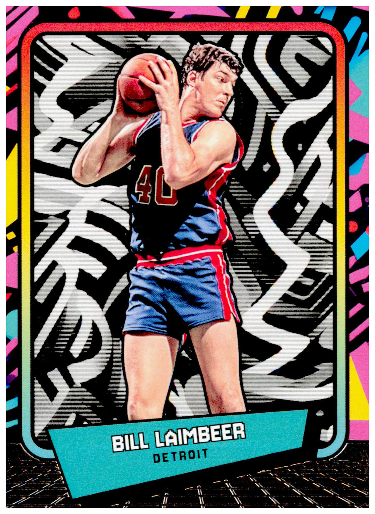2026 Panini Decades 90s Pop Culture Bill Laimbeer Card Detroit Pistons