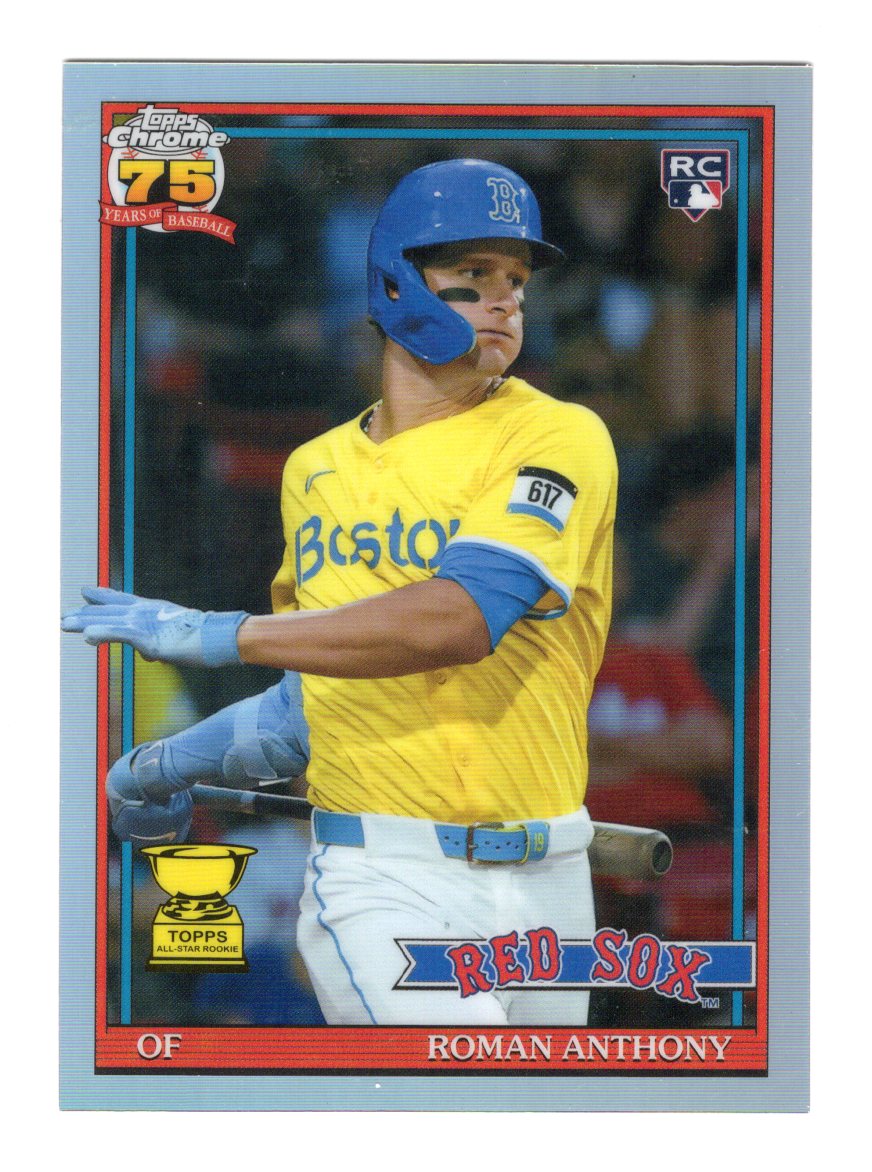 2026 Topps Chrome Roman Anthony Card 1991 Topps Baseball 35th Anniversary