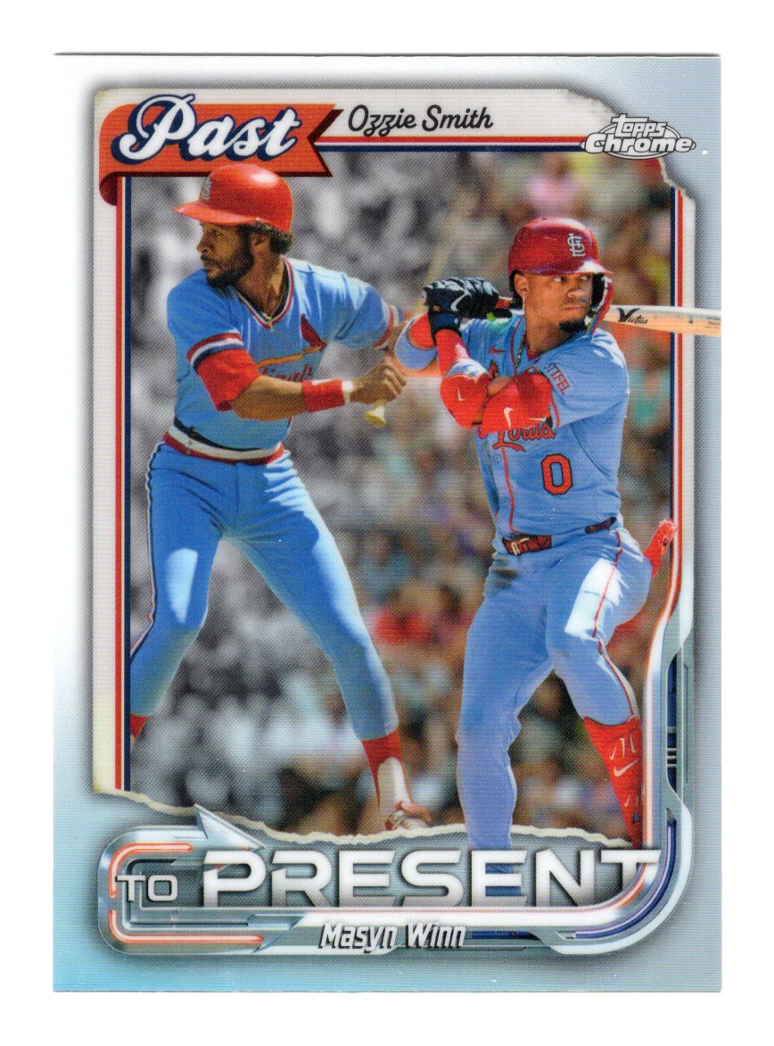 2026 Topps Chrome Ozzie Smith / Masyn Winn Card Past to Present