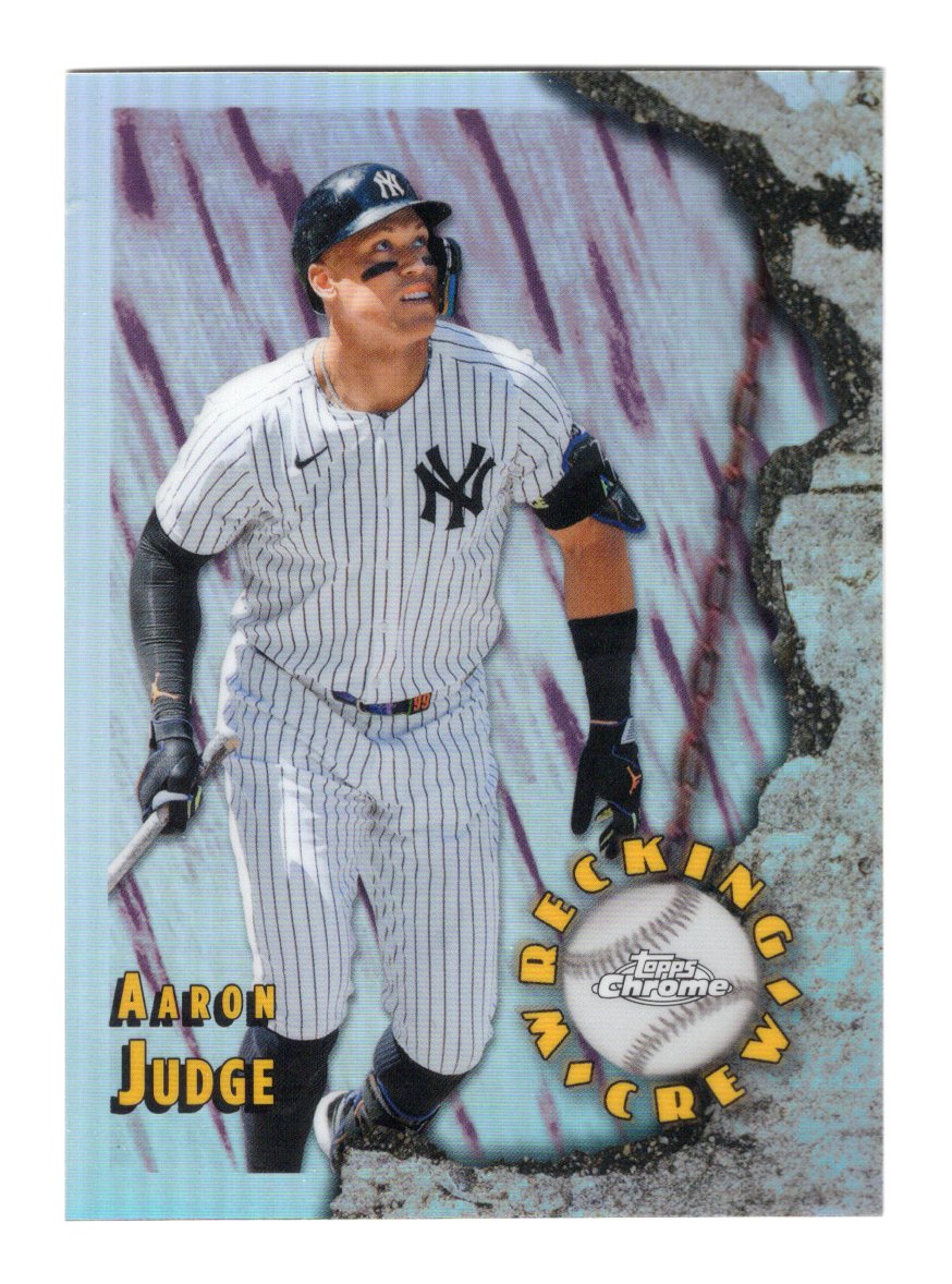 2026 Topps Chrome Aaron Judge Card Wrecking Crew New York Yankees