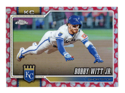 2026 Topps Chrome Bobby Witt Jr. Card Baseball Seams Refractors  Royals