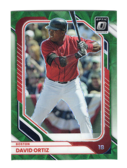 2026 Donruss David Ortiz Card Optic Green Scope SN Boston Red Sox