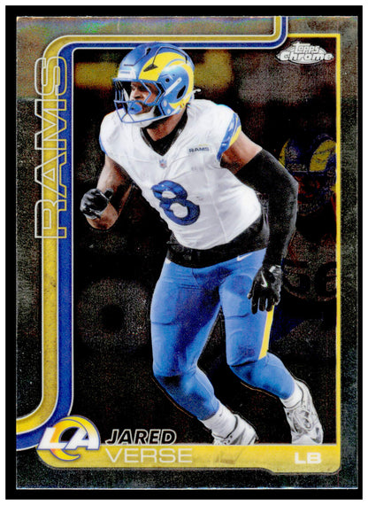 2025 Topps Chrome Jared Verse Card Los Angeles Rams