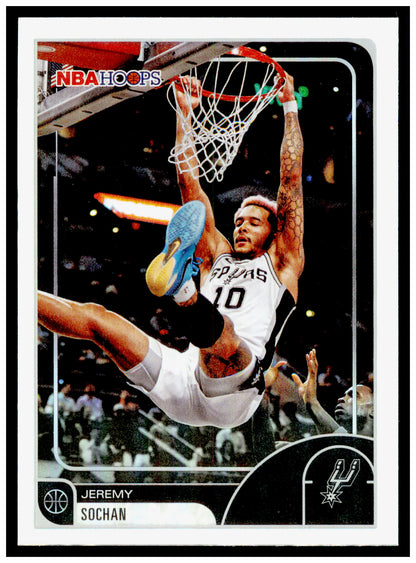2025-26 Hoops Jeremy Sochan Card San Antonio Spurs