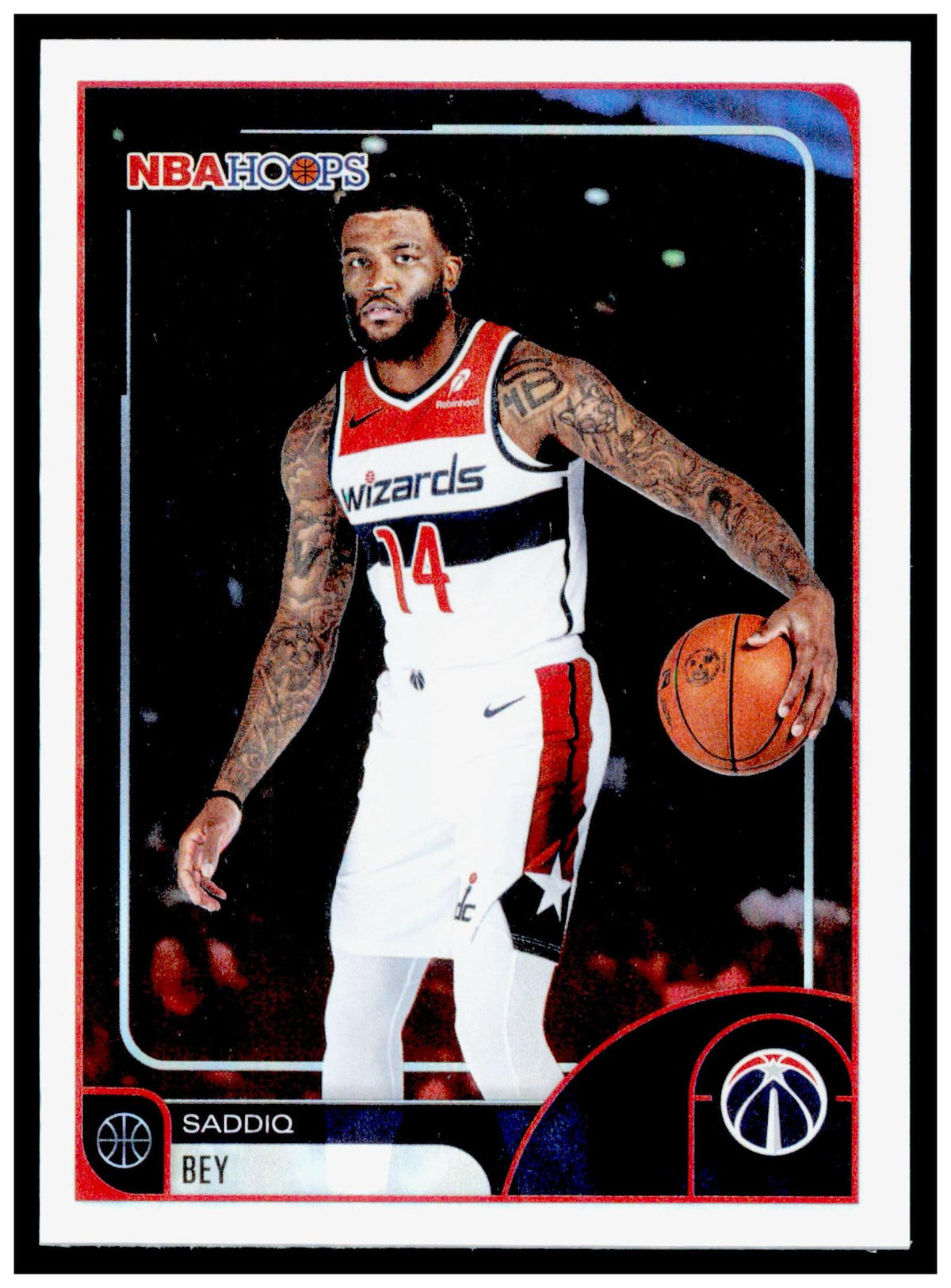 2025-26 Hoops Saddiq Bey Card Washington Wizards
