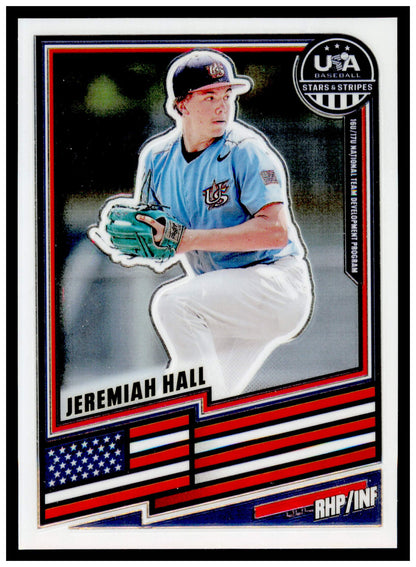 2026 Panini Stars & Stripes Prizm USA Baseball Jeremiah Hall Card usa