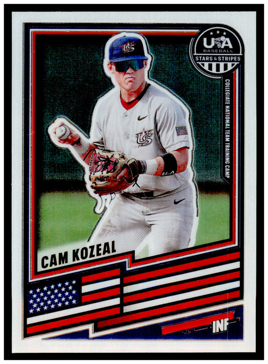 2026 Panini Stars & Stripes Prizm USA Baseball Cam Kozeal Card usa