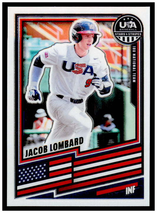 2026 Panini Stars & Stripes Prizm USA Baseball Grady Emerson Card usa