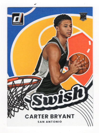2025-26 Donruss Carter Bryant Card Swish San Antonio Spurs