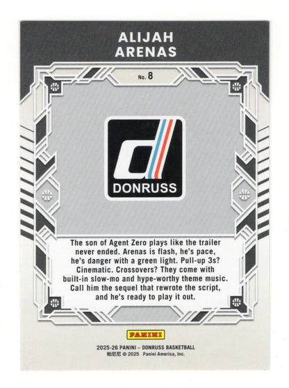 2025-26 Donruss Alijah Arenas Card Elite Series USC Trojans
